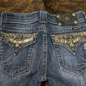Miss Me Embellished Pockets Boot Cut